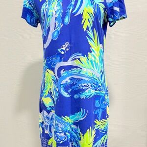 Lilly Pulitzer Blue and Green Swim Coverup
